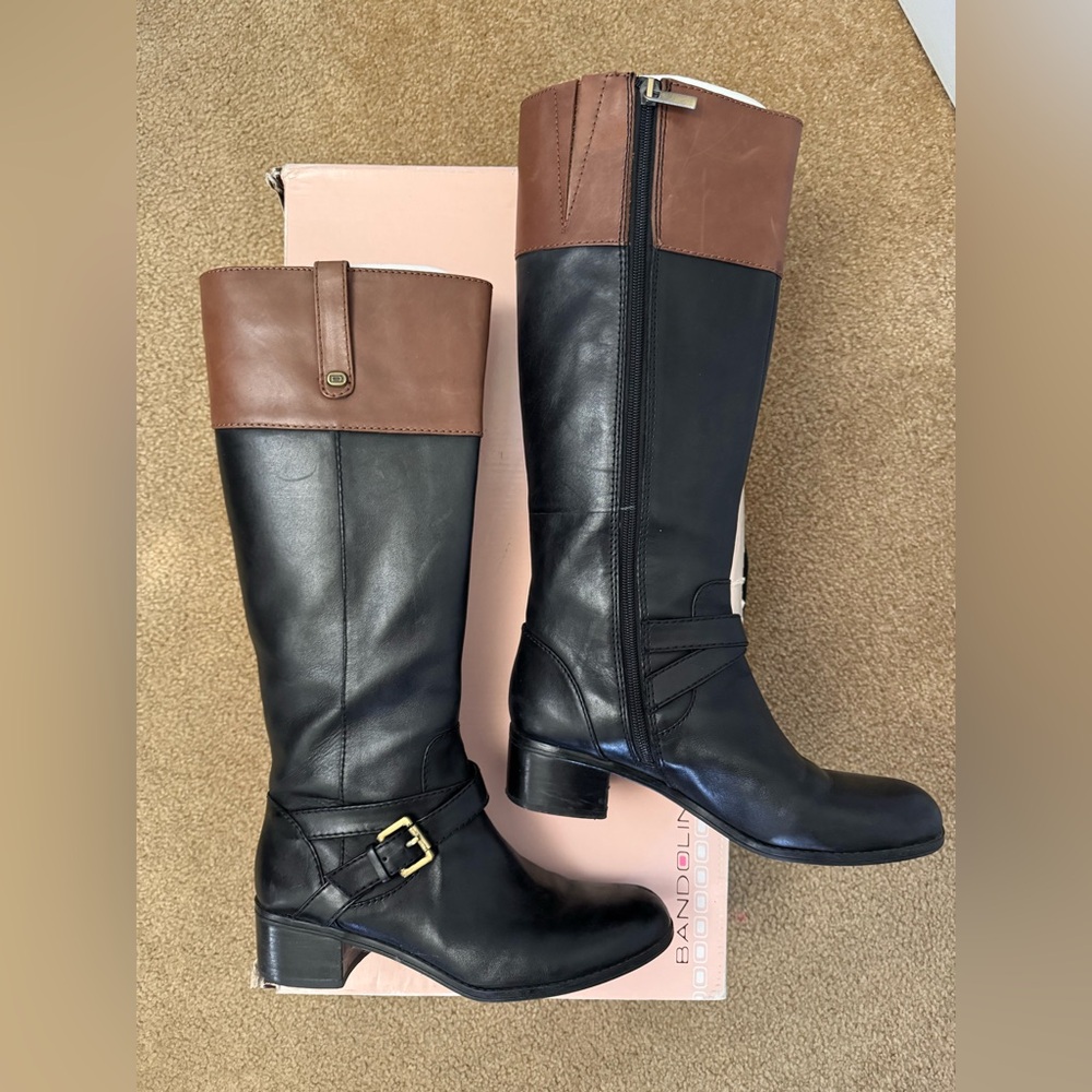 Bandolino Women's Black/Cognac High Boots